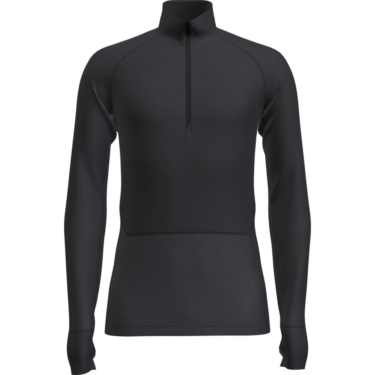 Icebreaker Men's Merino Blend 125 Zoneknit Long Sleeve Half Zip Black / Small-Black / Medium-Black / Large-Black / X-Large-Black / XX-Large #- 53 Degrees North 