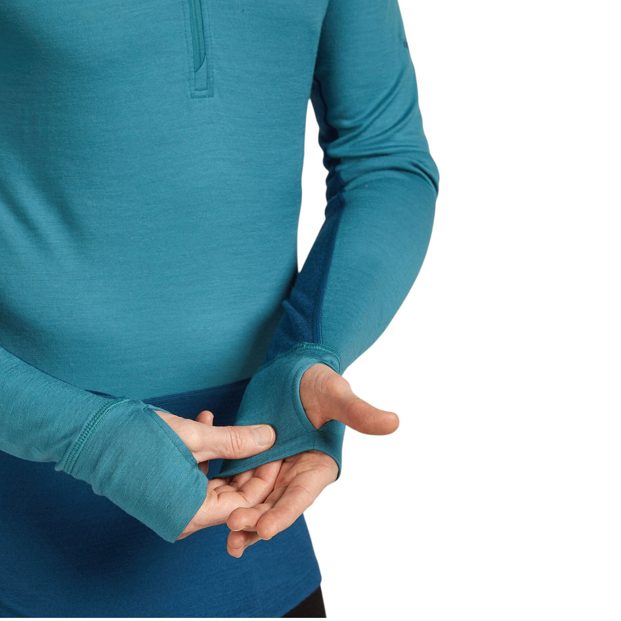 Icebreaker Men's 200 Zoneknit Long Sleeve Half Zip Baselayer Brilliant/Baja / Small-Brilliant/Baja / Medium-Brilliant/Baja / Large-Brilliant/Baja / X-Large-Brilliant/Baja / XX-Large #- 53 Degrees North 