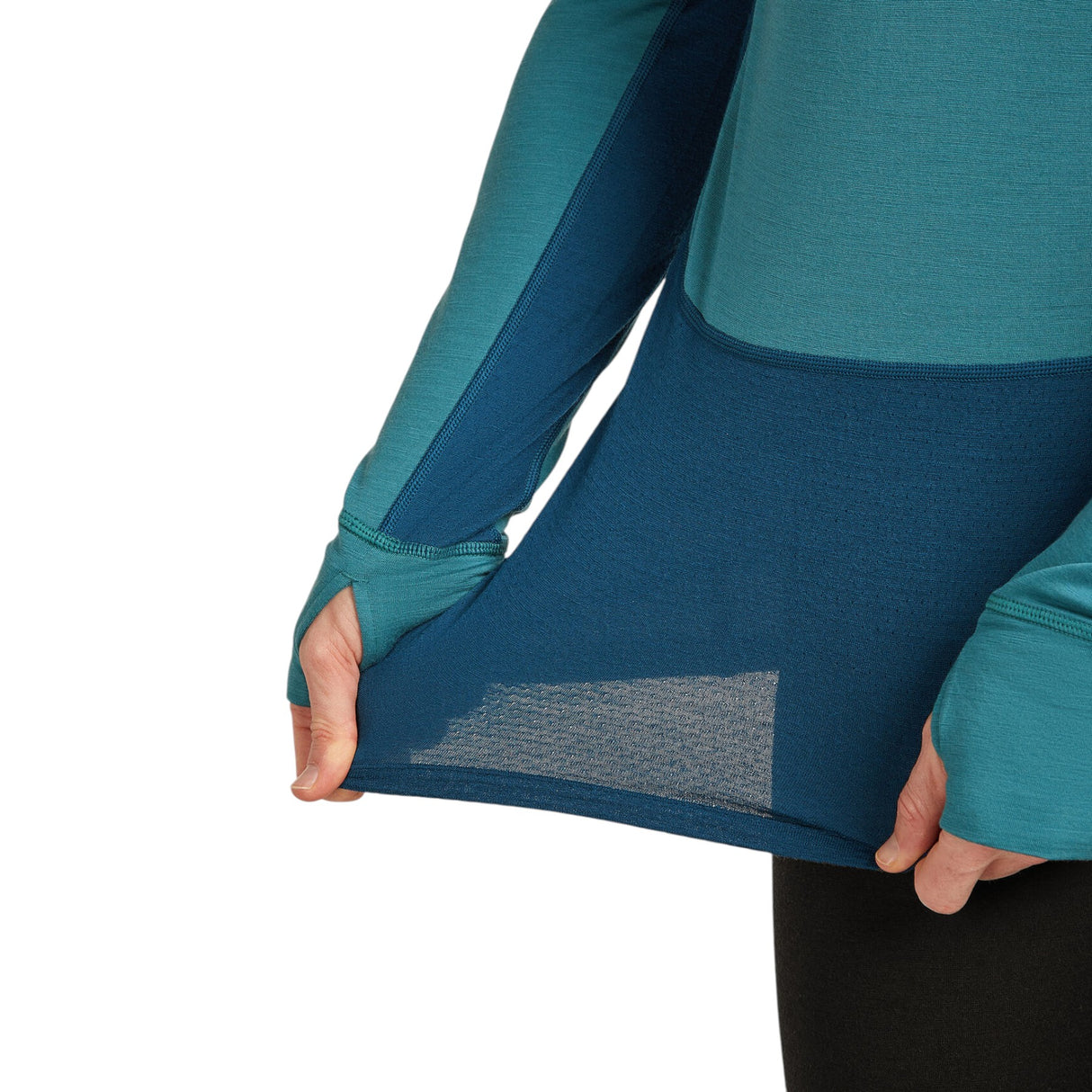 Icebreaker Men's 200 Zoneknit Long Sleeve Half Zip Baselayer Brilliant/Baja / Small-Brilliant/Baja / Medium-Brilliant/Baja / Large-Brilliant/Baja / X-Large-Brilliant/Baja / XX-Large #- 53 Degrees North 