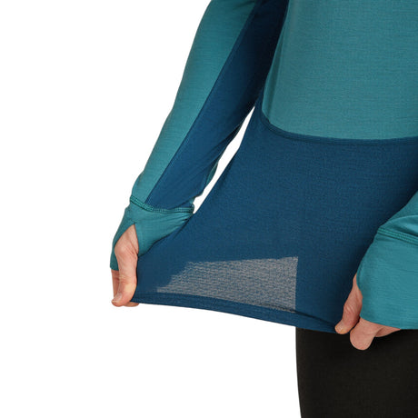 Icebreaker Men's 200 Zoneknit Long Sleeve Half Zip Baselayer Brilliant/Baja / Small-Brilliant/Baja / Medium-Brilliant/Baja / Large-Brilliant/Baja / X-Large-Brilliant/Baja / XX-Large #- 53 Degrees North 