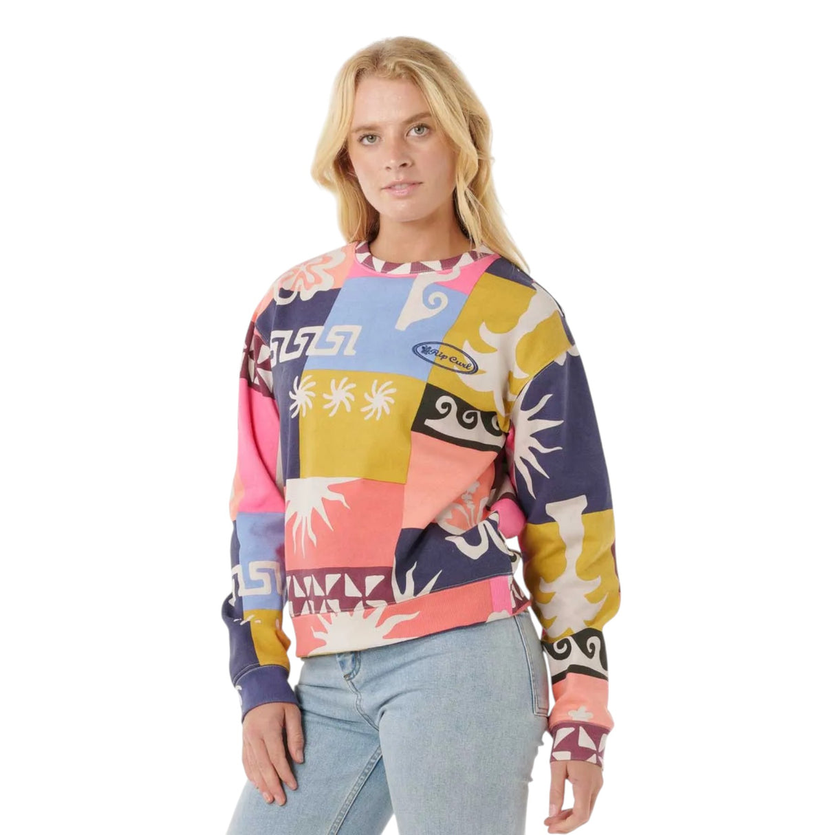 Ripcurl Women's Keepsakes Fleece Crew Shirt Multico / X-Small-Multico / Small-Multico / Medium-Multico / Large-Multico / X-Large #- 53 Degrees North 