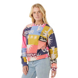 Ripcurl Women's Keepsakes Fleece Crew Shirt Multico / X-Small-Multico / Small-Multico / Medium-Multico / Large-Multico / X-Large #- 53 Degrees North 