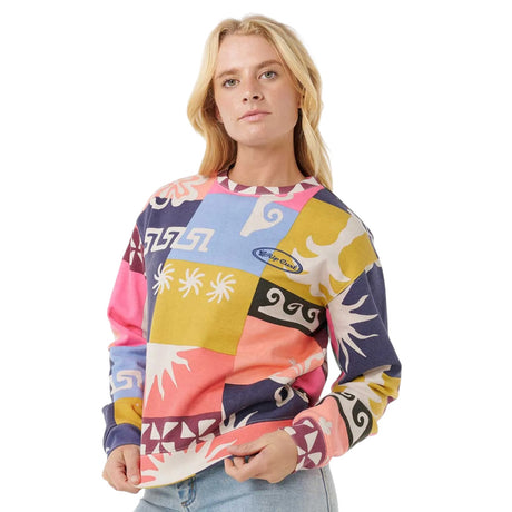 Ripcurl Women's Keepsakes Fleece Crew Shirt Multico / X-Small-Multico / Small-Multico / Medium-Multico / Large-Multico / X-Large #- 53 Degrees North 
