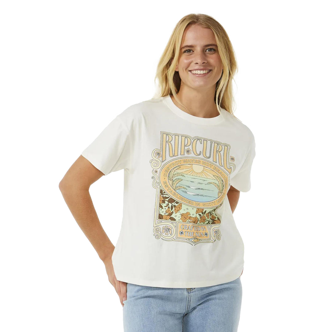 Women's Long Days Relaxed Tee #color_bone