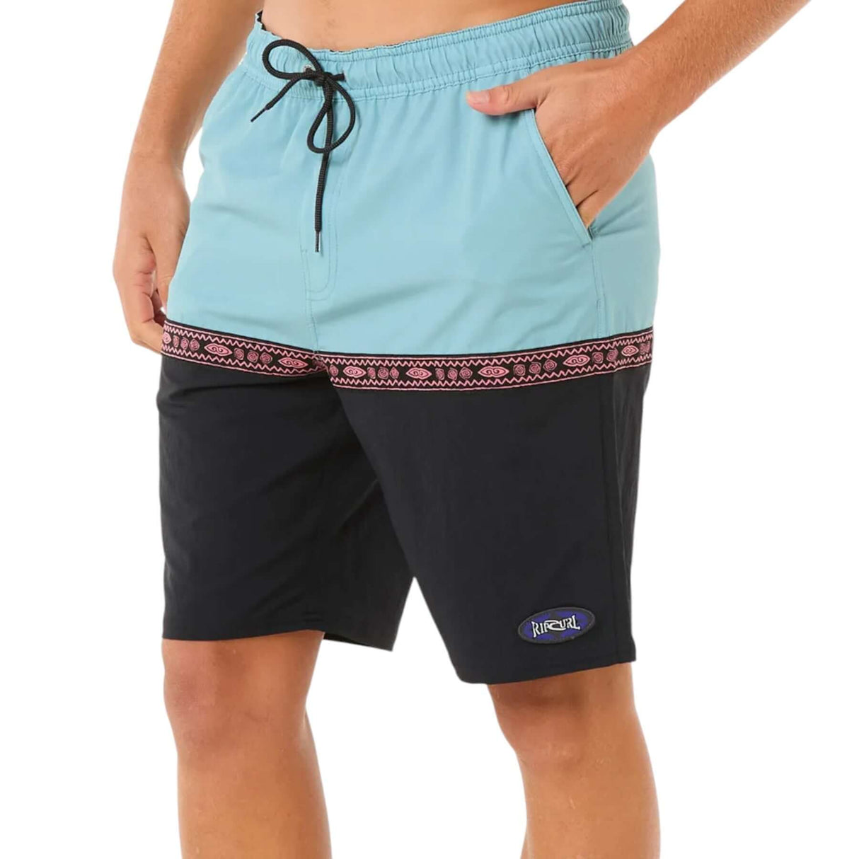 Ripcurl Men's Raw Energy Split Volley Shorts Black / Small-Black / Medium-Black / Large-Black / X-Large-Wild Berry / Small #- 53 Degrees North 