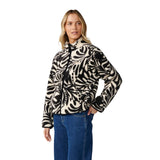 Women's Party Wave Polar Allover Zip Through Fleece