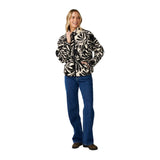 Women's Party Wave Polar Allover Zip Through Fleece