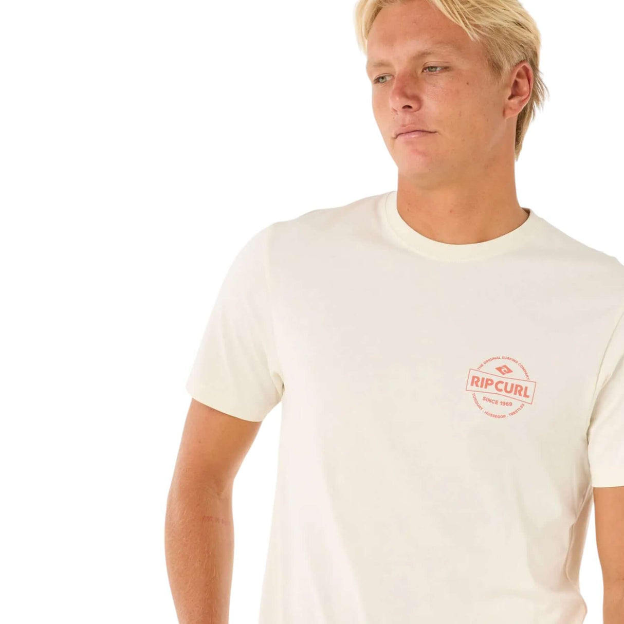 Ripcurl Men's Staple T-Shirt Black / Small-Black / Medium-Black / Large-Black / X-Large-Bone / Small #- 53 Degrees North 