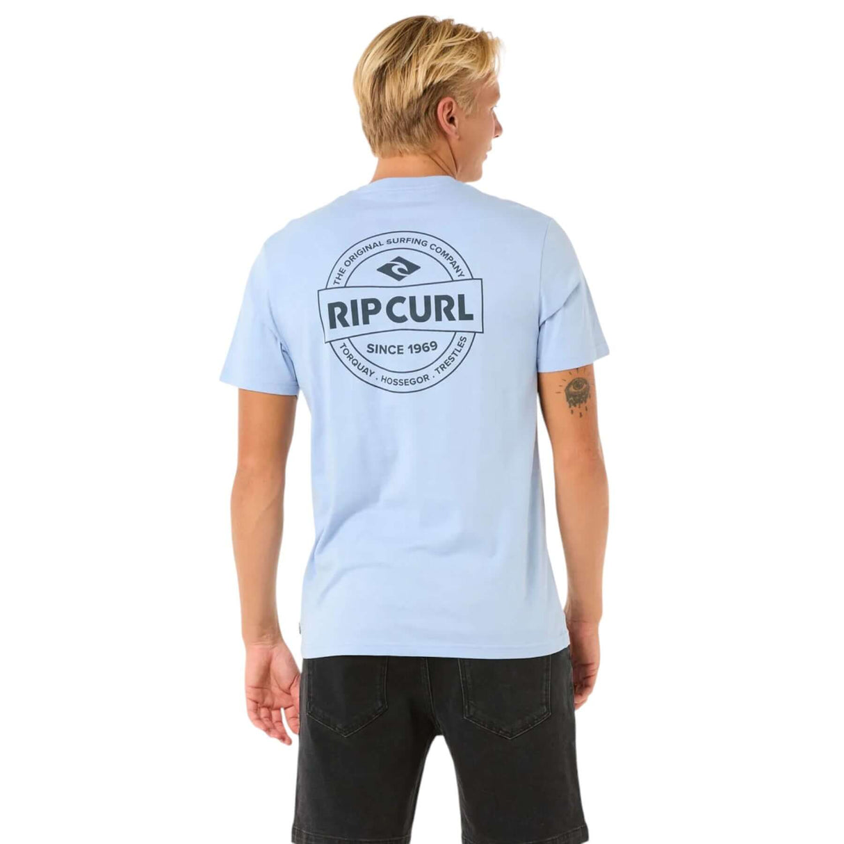 Ripcurl Men's Staple T-Shirt Black / Small-Black / Medium-Black / Large-Black / X-Large-Bone / Small #- 53 Degrees North 