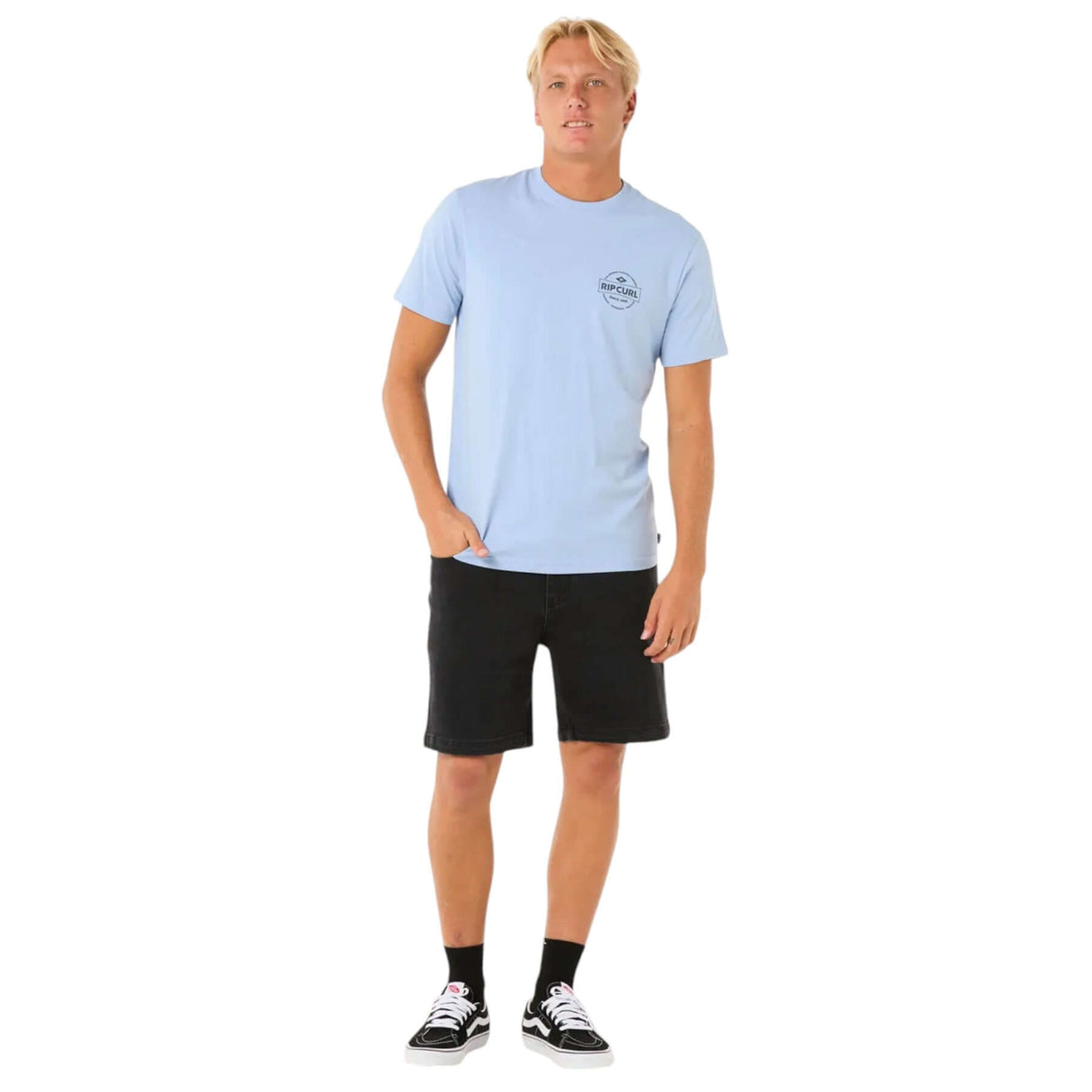 Ripcurl Men's Staple T-Shirt Black / Small-Black / Medium-Black / Large-Black / X-Large-Bone / Small #- 53 Degrees North 