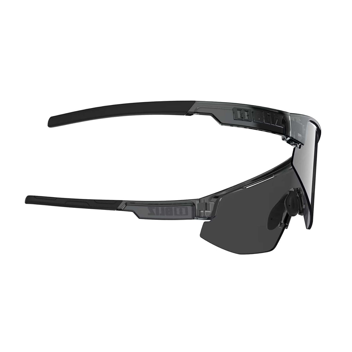 Bliz Matrix Small Sunglasses Crystal Black / Smoke Silver Mirror #- 53 Degrees North 