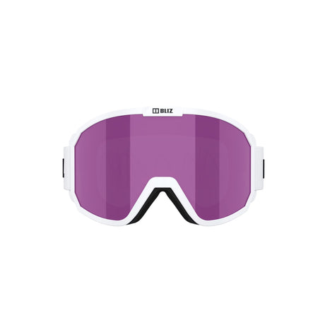 Bliz Rave Ski Goggles Matt White/Black Logo / Brown/Pink Multi #- 53 Degrees North 