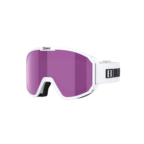 Bliz Rave Ski Goggles Matt White/Black Logo / Brown/Pink Multi #- 53 Degrees North 