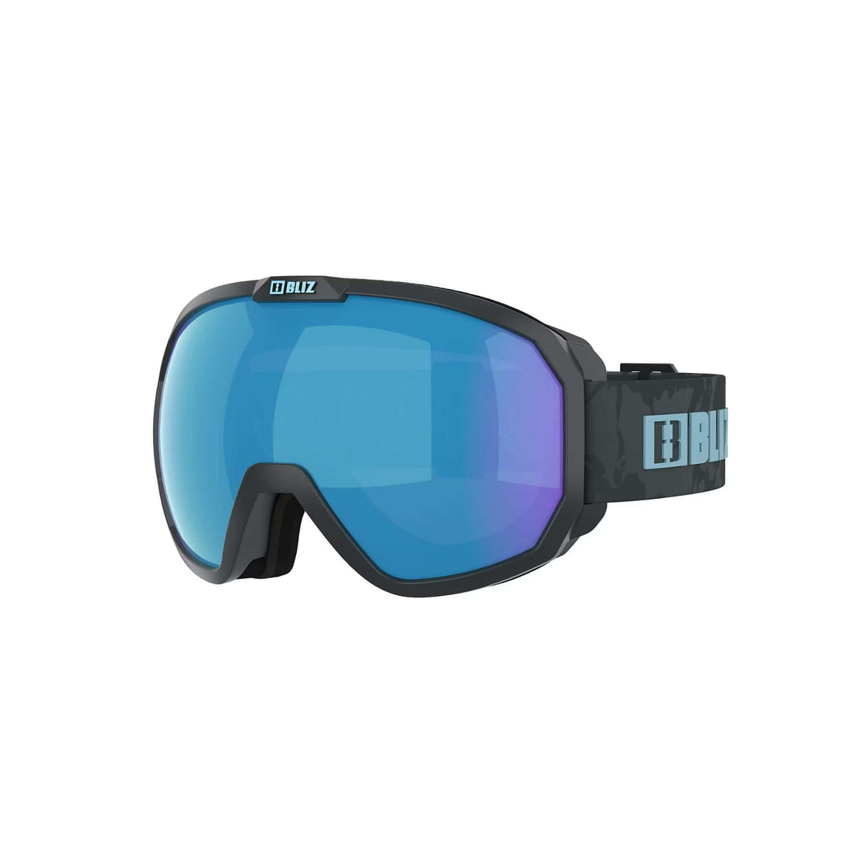 Bliz Charge OTG Ski Goggles Matte Black/Light Orange with Blue Multi-Matte White/Brown with Pink Multi-Matte Grey/Smoke with Ice Blue Multi #- 53 Degrees North 