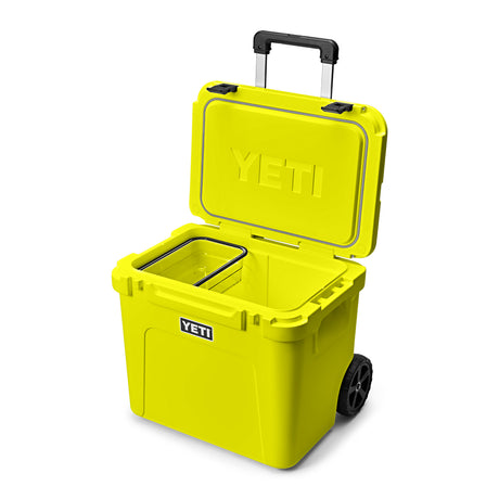 YETI Roadie 60 Wheeled Cool Box Firefly Yellow-Wild Vine Red-Navy-Charcoal #- 53 Degrees North 