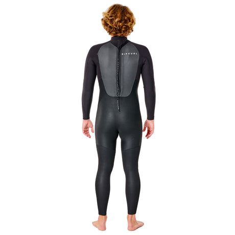 Ripcurl Men's Omega 5/3mm Steamer Back Zip Wetsuit Black / Small-Black / Medium-Black / Medium-Tall-Black / Large-Black / Large-Short #- 53 Degrees North 