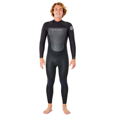 Ripcurl Men's Omega 5/3mm Steamer Back Zip Wetsuit Black / Small-Black / Medium-Black / Medium-Tall-Black / Large-Black / Large-Short #- 53 Degrees North 