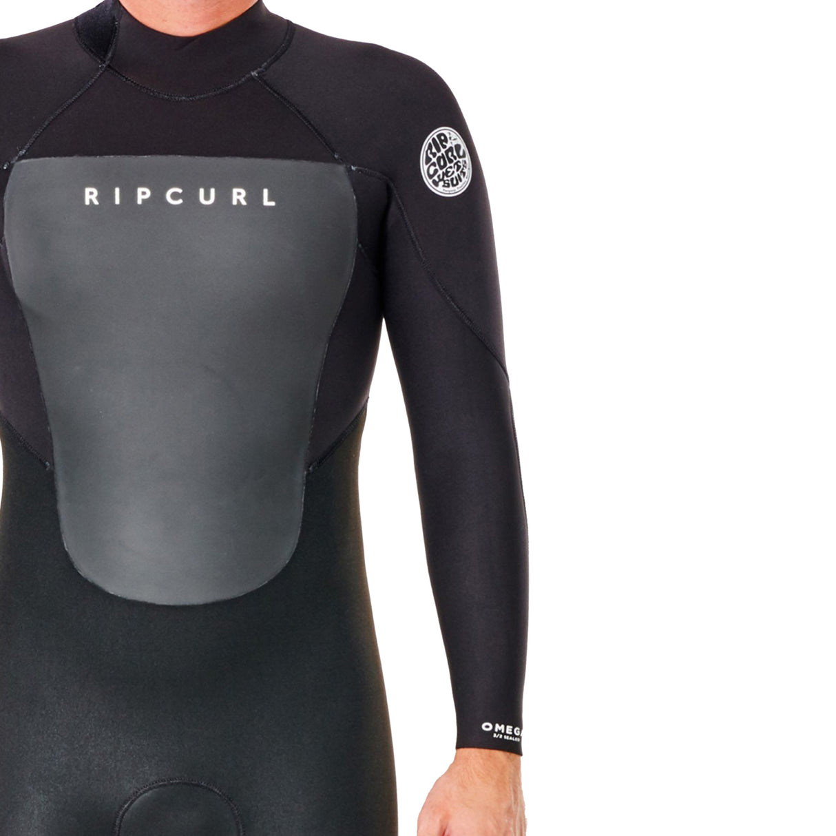 Ripcurl Men's Omega 5/3mm Steamer Back Zip Wetsuit Black / Small-Black / Medium-Black / Medium-Tall-Black / Large-Black / Large-Short #- 53 Degrees North 