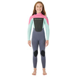 Ripcurl Kids' Omega 3/2 Back Zip Wetsuit Pink / Age 7-8-Pink / Age 9-10-Pink / Age 11-12-Pink / Age 13-14-Pink / Age 15-16 #- 53 Degrees North 