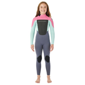 Ripcurl Kids' Omega 3/2 Back Zip Wetsuit Pink / Age 7-8-Pink / Age 9-10-Pink / Age 11-12-Pink / Age 13-14-Pink / Age 15-16 #- 53 Degrees North 