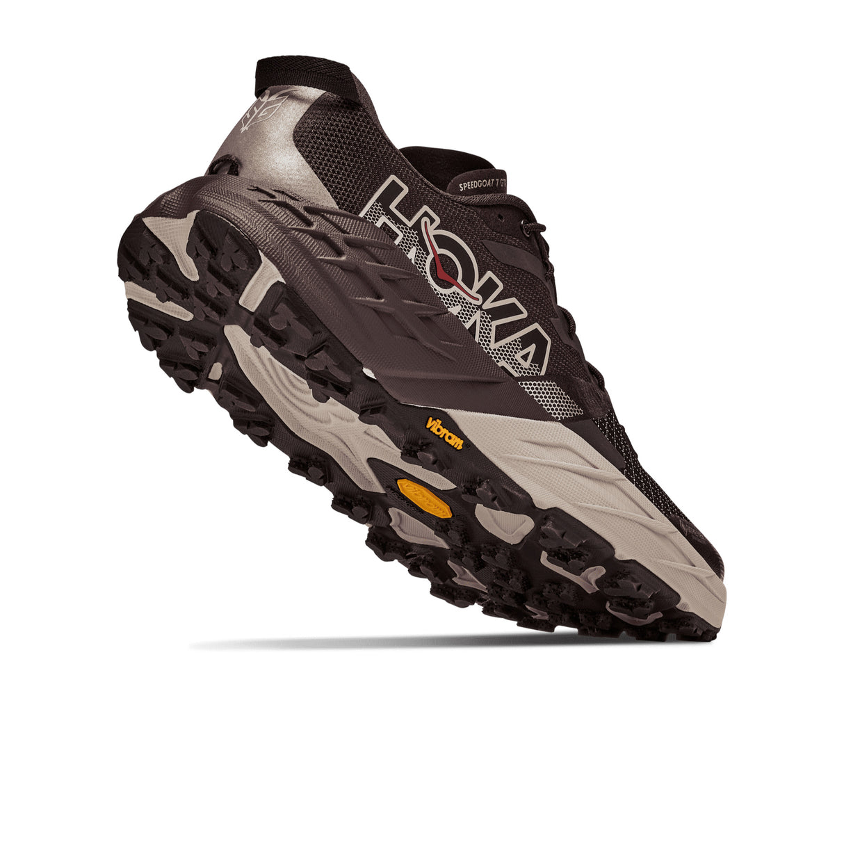 Hoka Men's Speedgoat 7 GORE-TEX Trail Running Shoes Spiced Chocolate/River Rock Grey / UK 8 - 53 Degrees North