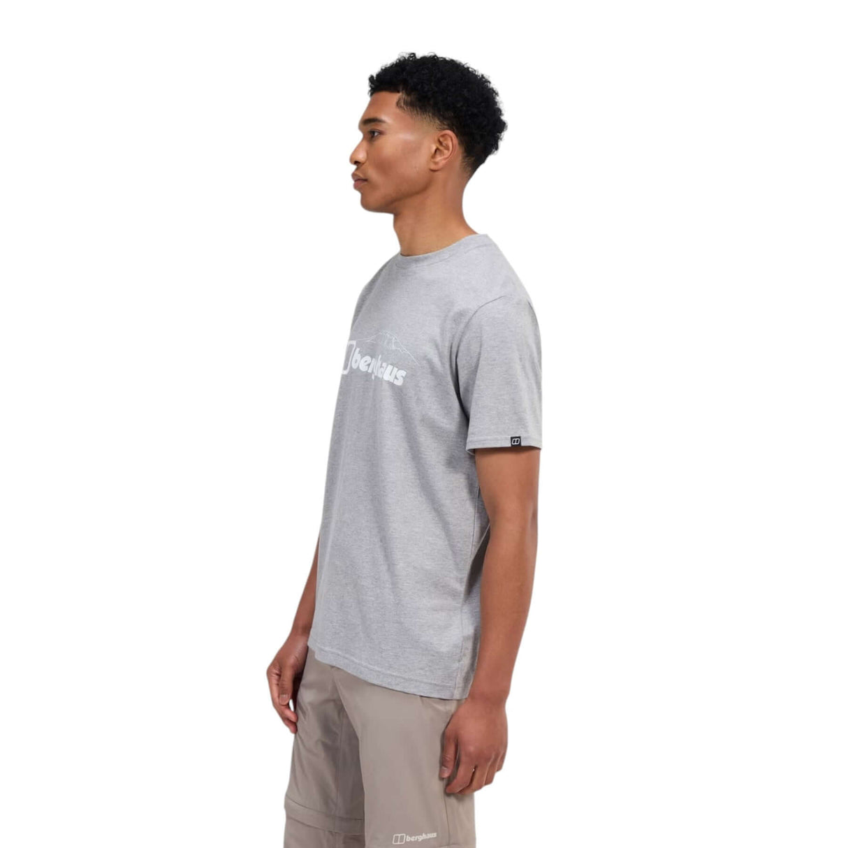 Berghaus Men's Mountain Checklist Short Sleeve Tee Grey / Small-Grey / Medium-Grey / Large-Grey / X-Large-Grey / XX-Large #- 53 Degrees North 