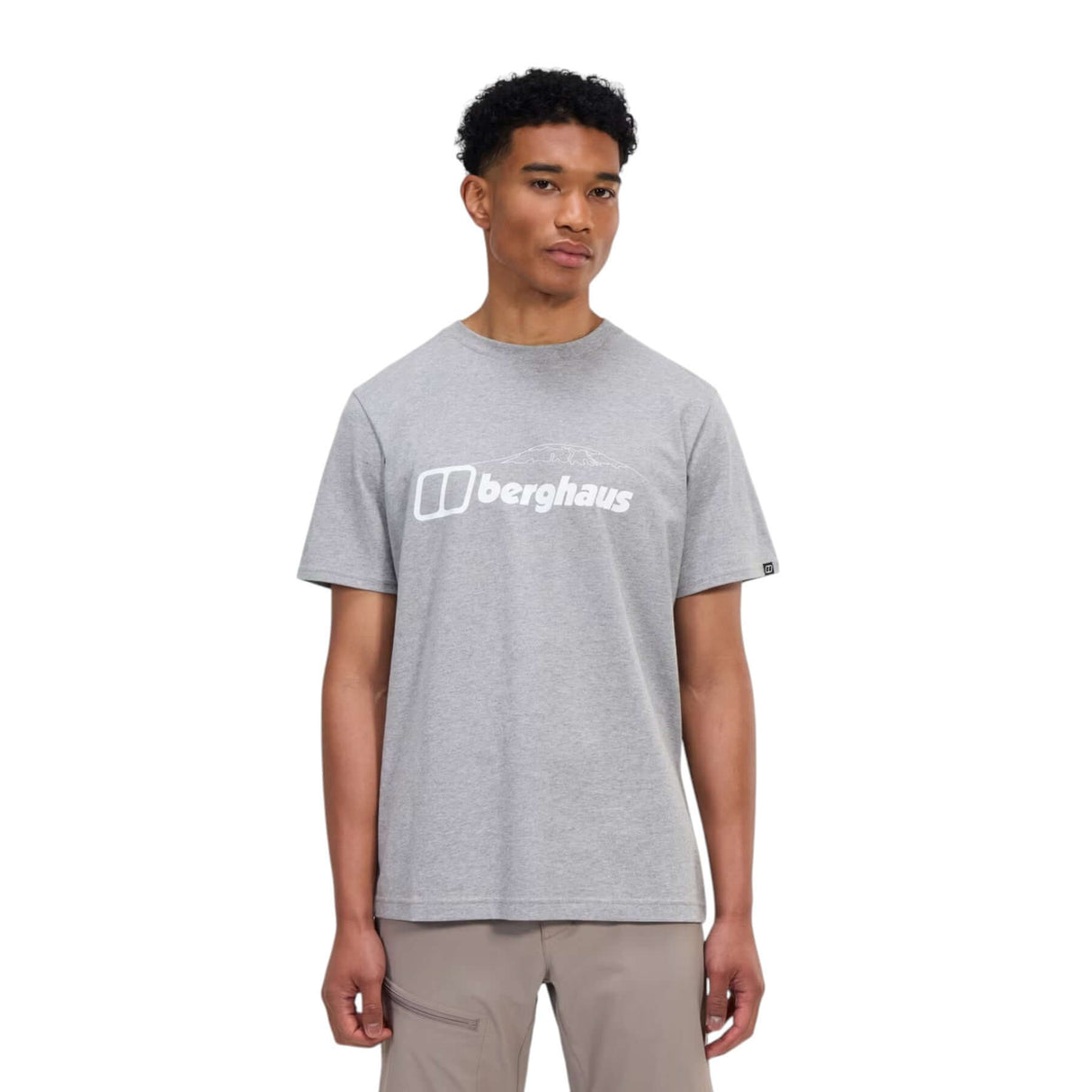 Berghaus Men's Mountain Checklist Short Sleeve Tee Grey / Small-Grey / Medium-Grey / Large-Grey / X-Large-Grey / XX-Large #- 53 Degrees North 