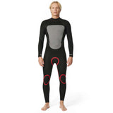 Ripcurl Men's Omega 5/3 GB Back Zip Steamer Wetsuit Black / Small-Black / Medium-Black / Large-Black / X-Large #- 53 Degrees North 