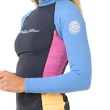 Ripcurl Women's Block Party UPF 50+ Long Sleeve Rash Vest Multi / X-Small-Multi / Small-Multi / Medium-Multi / Large-Multi / X-Large #- 53 Degrees North 