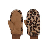 Barts Fur Mitts Print Brown-Black #- 53 Degrees North 