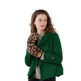 Barts Fur Mitts Print Brown-Black #- 53 Degrees North 