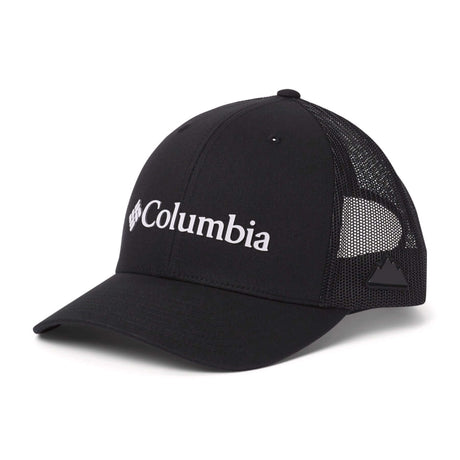 Columbia Mesh Snap Back Hat Black/Weld-River Blue/Black/Circular Landscape-Coll Navy/Columbia Grey/Mt Hood Circle-Tuscan/Dark Stone/Dark Mountain #- 53 Degrees North 