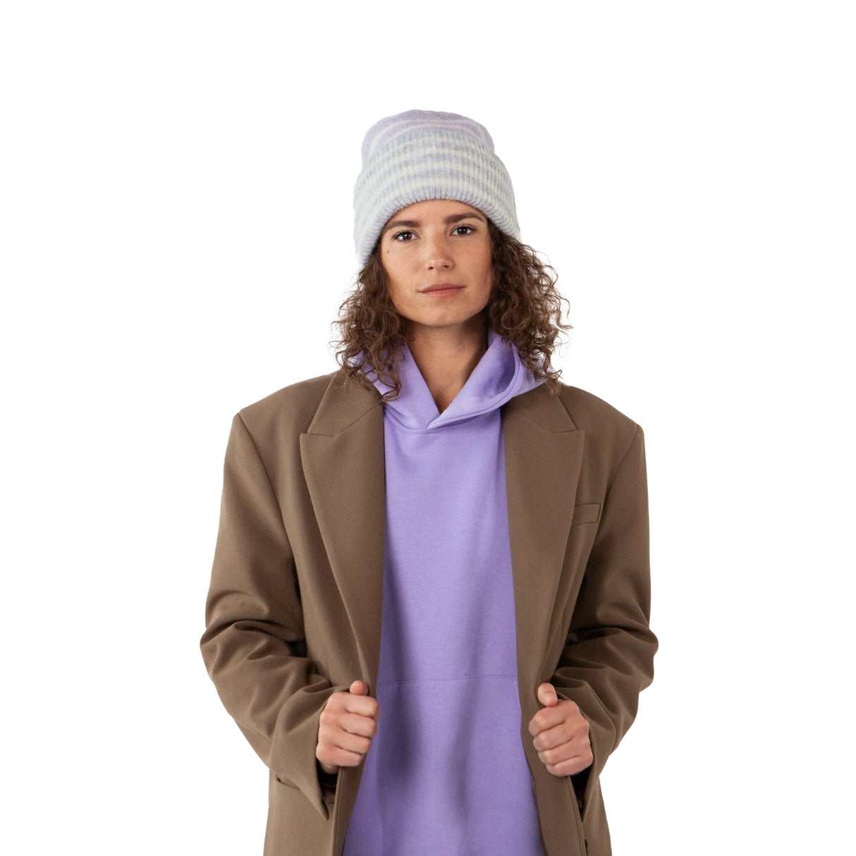 Barts Inaru Beanie Heather Grey-Light Brown #- 53 Degrees North 