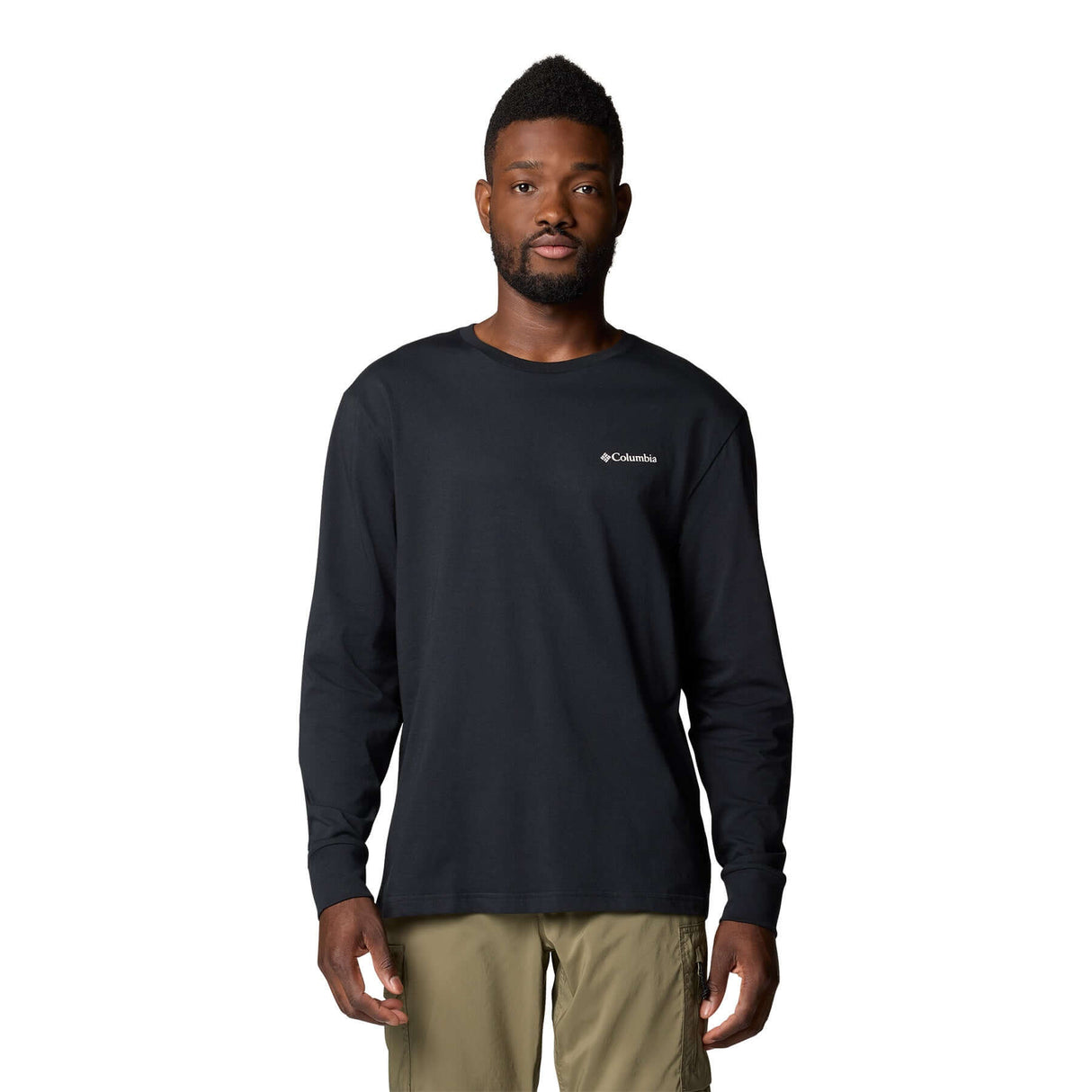 Columbia Men's North Cascades Long Sleeve T-Shirt Black/Hex Flag / Small-Black/Hex Flag / Medium-Black/Hex Flag / Large-Black/Hex Flag / X-Large-Black/Hex Flag / XX-Large #- 53 Degrees North 