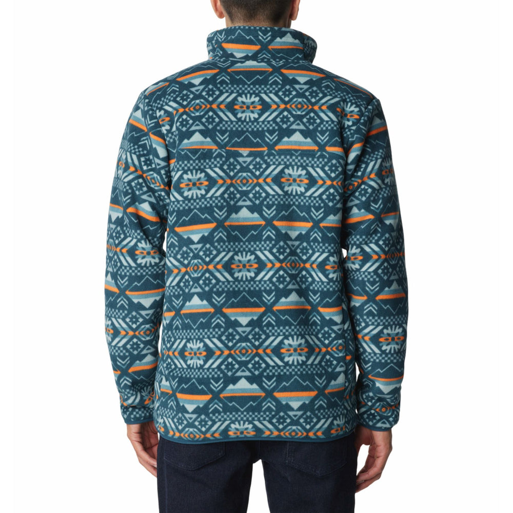 columbia men's winter pass full zip #color_night-wave-checkered-peaks-print