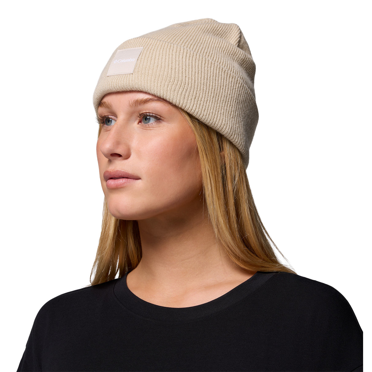 Columbia City Trek Heavyweight Beanie Dark Stone-Everblue-Shale Purple-Neon Light-Compass Blue/Icons #- 53 Degrees North 