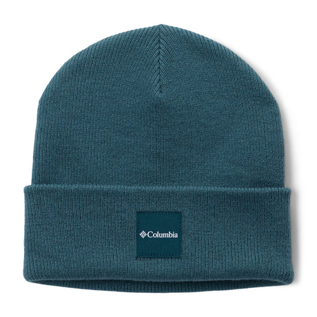 Columbia City Trek Heavyweight Beanie Dark Stone-Everblue-Shale Purple-Neon Light-Compass Blue/Icons #- 53 Degrees North 