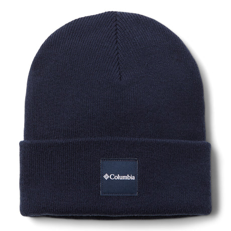 Columbia City Trek Heavyweight Beanie Dark Stone-Everblue-Shale Purple-Neon Light-Compass Blue/Icons #- 53 Degrees North 