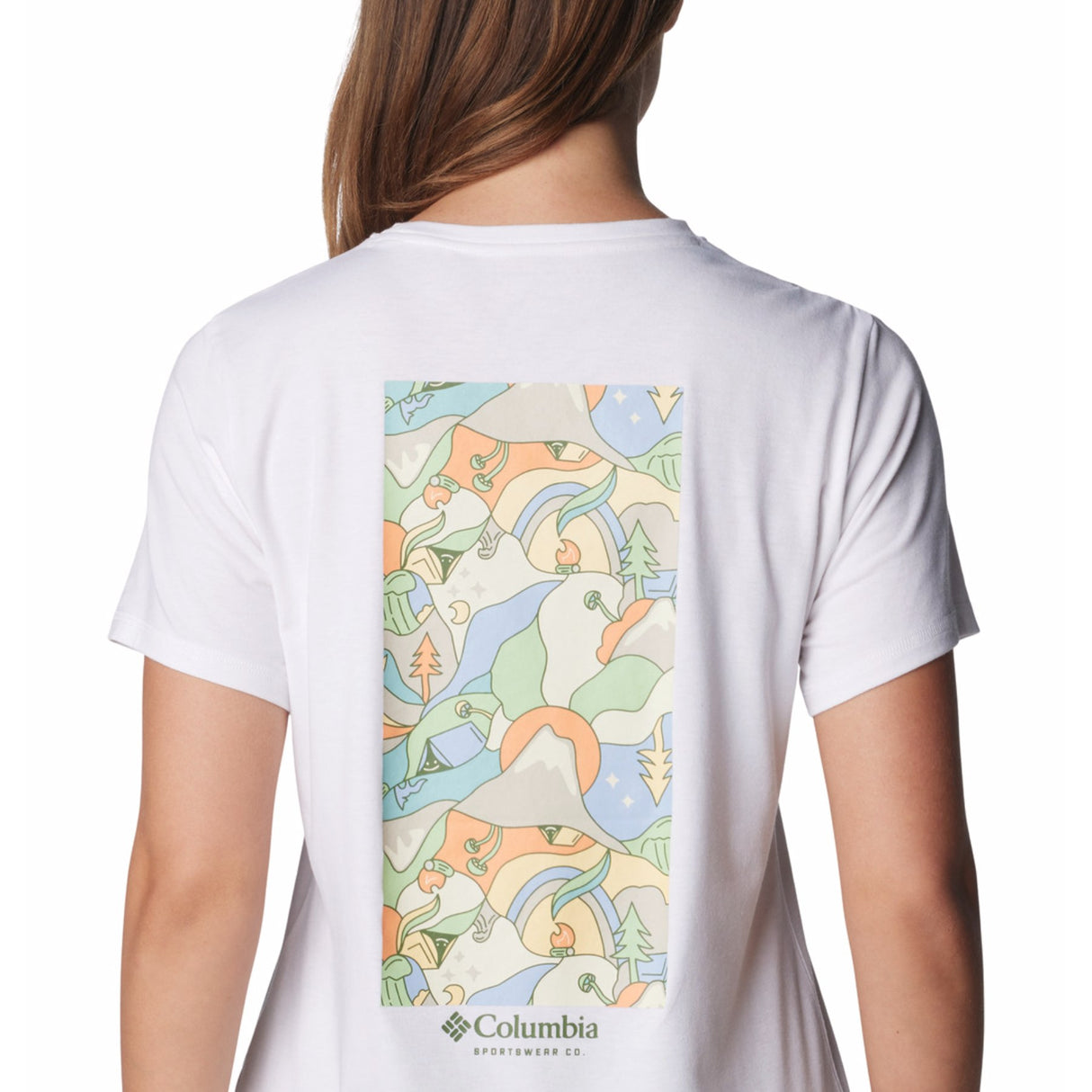 Columbia Women's Sun Trek Graphic T-Shirt Sunkissed/Wavy Rays / X-Small-Sunkissed/Wavy Rays / Small-Sunkissed/Wavy Rays / Medium-Sunkissed/Wavy Rays / Large-Sunkissed/Wavy Rays / X-Large #- 53 Degrees North 