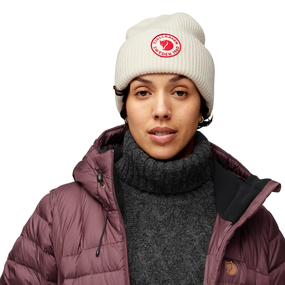 Fjällräven 1960 Logo Hat Port-Dark Navy-Deep Forest-Chalk White-Dusty Rose #- 53 Degrees North 