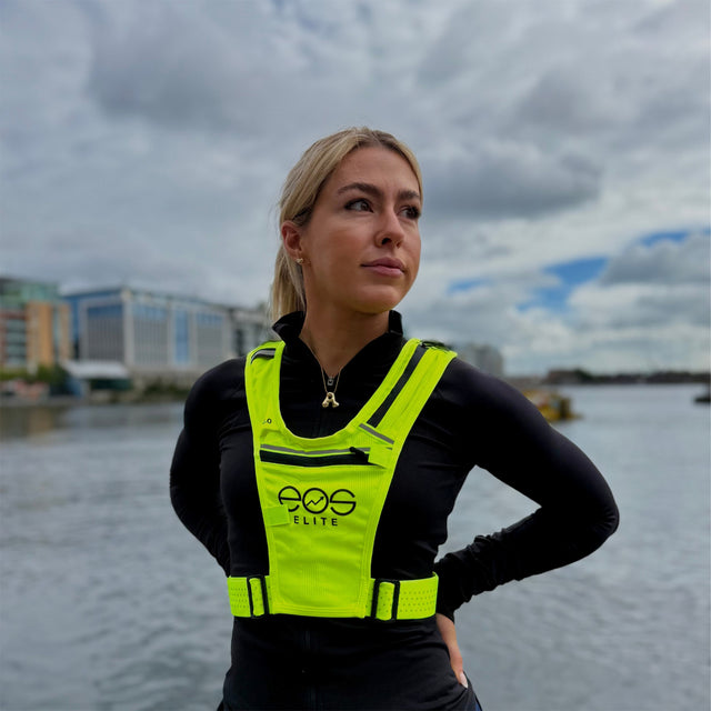 EOS Elite IlluminLight Hi-Viz Running Vest Yellow #- 53 Degrees North 