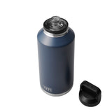 YETI Rambler 64oz (1.9 L) Bottle with Chug Cap Black Forest Green-Navy #- 53 Degrees North 