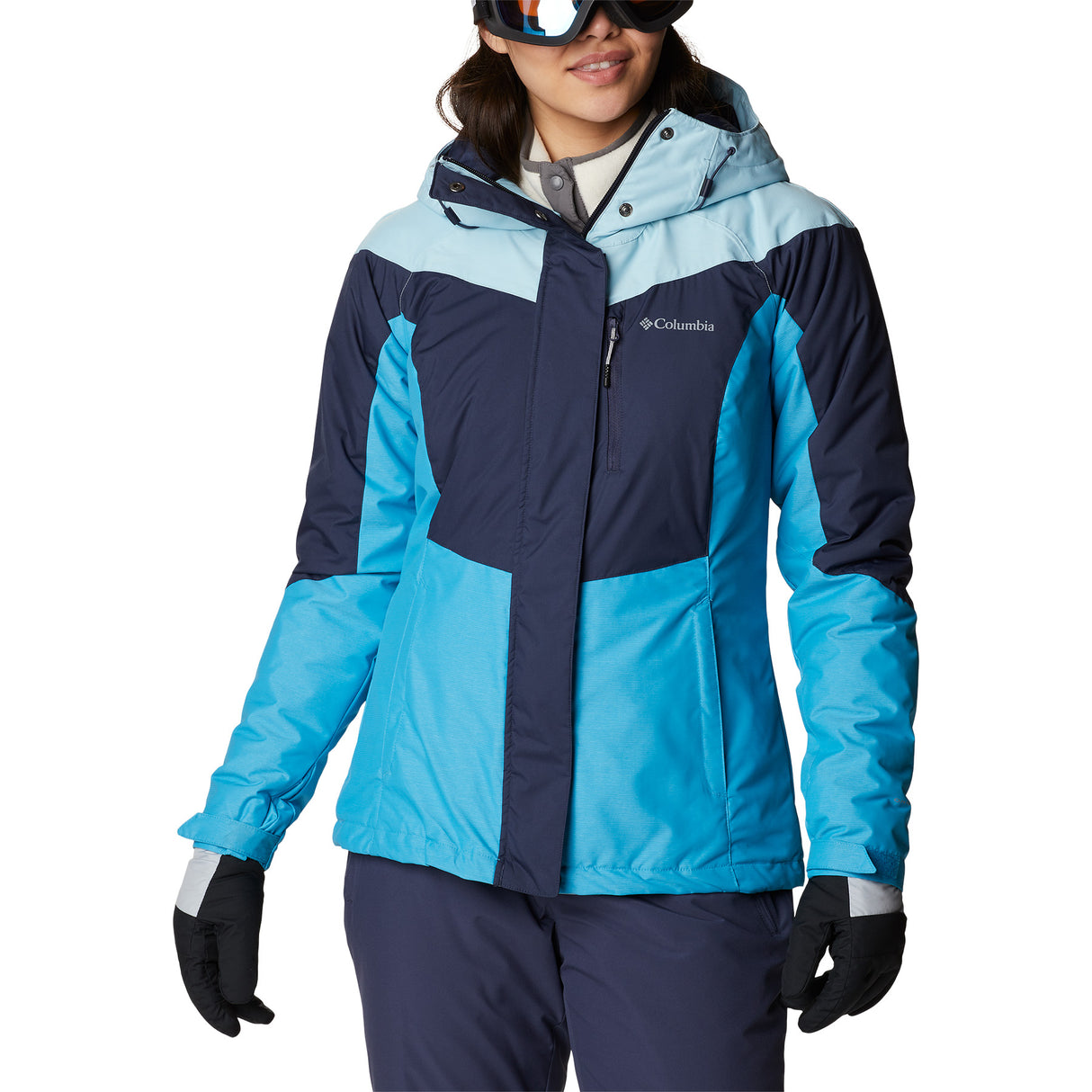 Columbia Women's Rosie Run Insulated Jacket Nocturnal/Spring Blue Hthr/Blue Chill / 8-Nocturnal/Spring Blue Hthr/Blue Chill / 10-Nocturnal/Spring Blue Hthr/Blue Chill / 12-Nocturnal/Spring Blue Hthr/Blue Chill / 14-Nocturnal/Spring Blue Hthr/Blue Chill / 16 #- 53 Degrees North 
