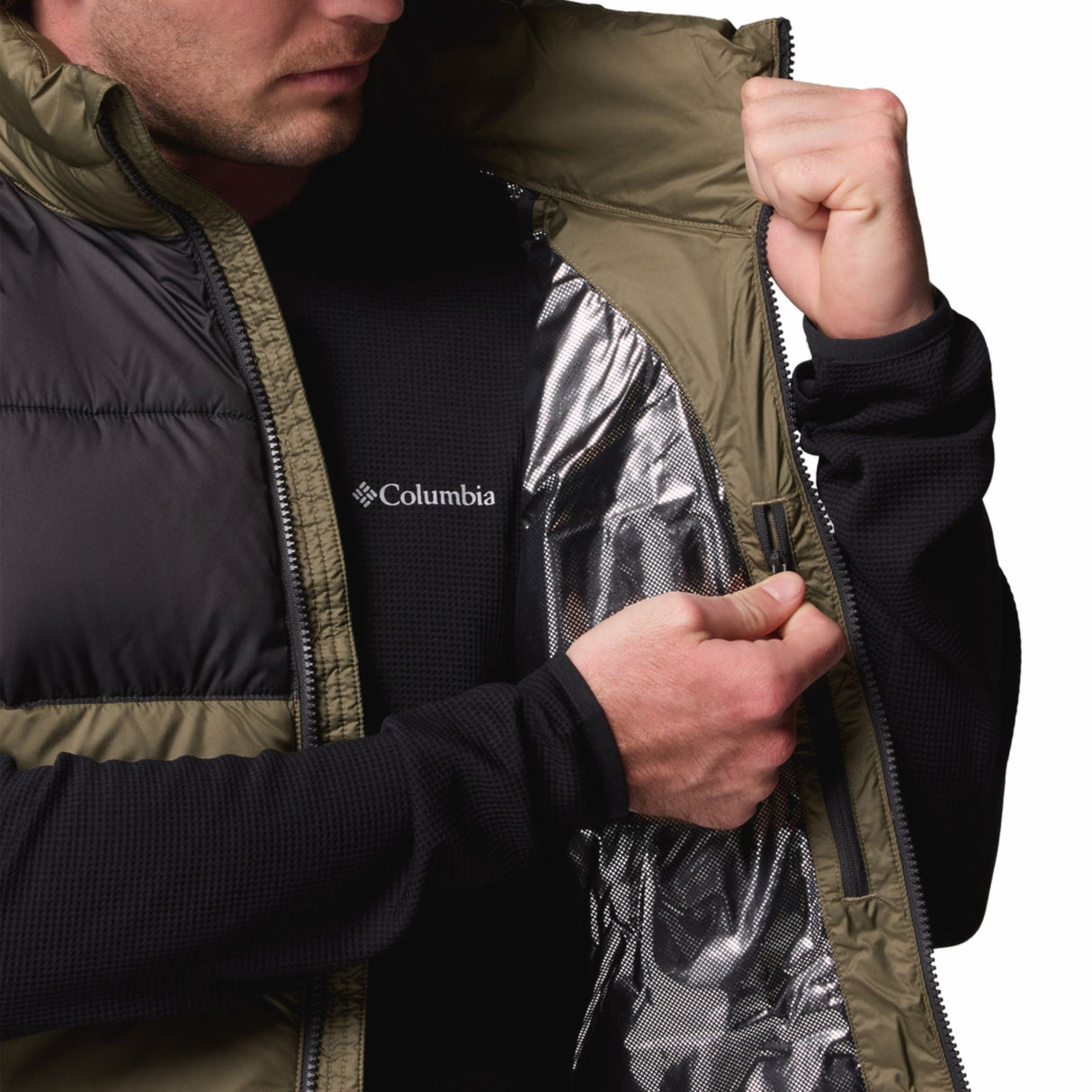 Columbia Men's Pike Lake II Insulated Vest Stone Green/Shark / Small-Stone Green/Shark / Medium-Stone Green/Shark / Large-Stone Green/Shark / X-Large-Stone Green/Shark / XX-Large #- 53 Degrees North 