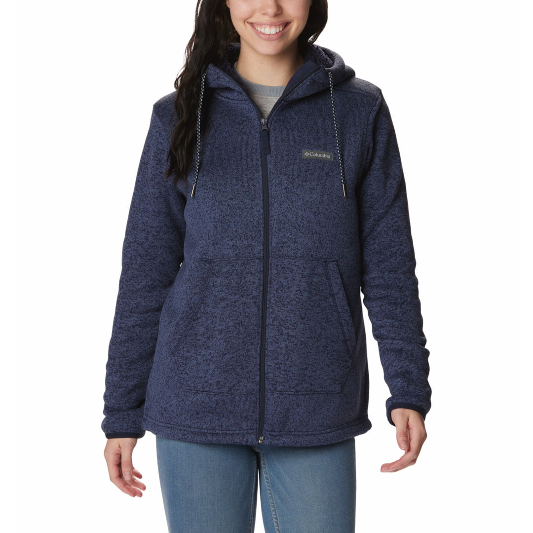 Columbia Women's Sweater Weather Sherpa Full Zip #color_dark-nocturnal-heather