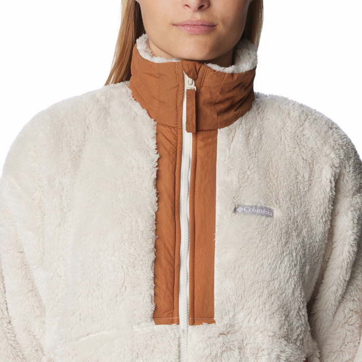 Columbia Women's Boundless Discovery Sherpa Full Zip #color_chalk-camel-brown