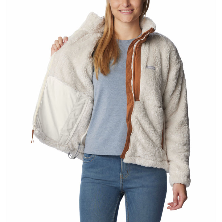Columbia Women's Boundless Discovery Sherpa Full Zip #color_chalk-camel-brown