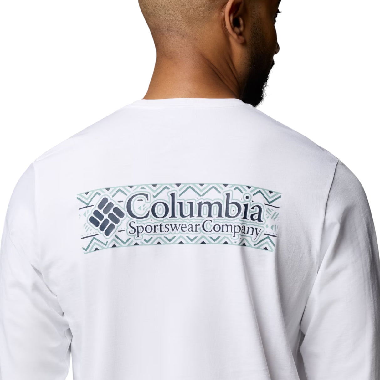 Columbia Men's Explorers Canyon Long Sleeve T-Shirt White/Branded Blanket / Small-White/Branded Blanket / Medium-White/Branded Blanket / Large-White/Branded Blanket / X-Large-White/Branded Blanket / XX-Large #- 53 Degrees North 