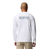 Columbia Men's Explorers Canyon Long Sleeve T-Shirt White/Branded Blanket / Small-White/Branded Blanket / Medium-White/Branded Blanket / Large-White/Branded Blanket / X-Large-White/Branded Blanket / XX-Large #- 53 Degrees North 