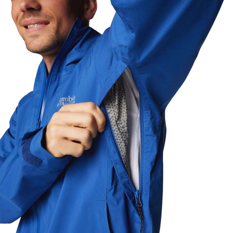 Columbia Men's Ampli-Dry II Shell Jacket Mountain Blue / Small-Mountain Blue / Medium-Mountain Blue / Large-Mountain Blue / X-Large-Mountain Blue / XX-Large #- 53 Degrees North 